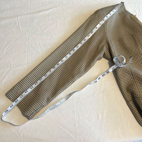 USA Vintage Anne Klein Houndstooth Blazer w Pockets Womens 6 Wool Silk Cashmere - Picture 9 of 11